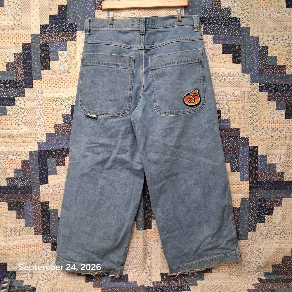 JNCO Twin Cannon 26 Inch Leg Opening Baggy Skater Jeans Mens 36x30 Vintage Wash
